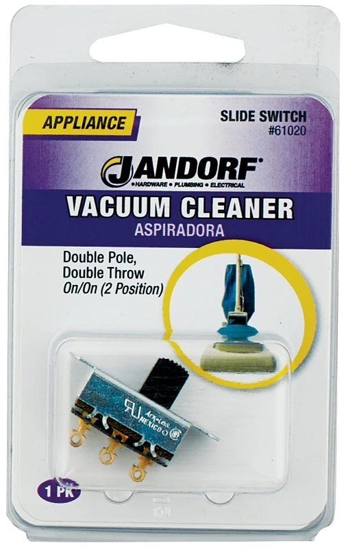 6 Amps Double Pole Slide Appliance Switch Black/silver 1 Pk, Model 61020