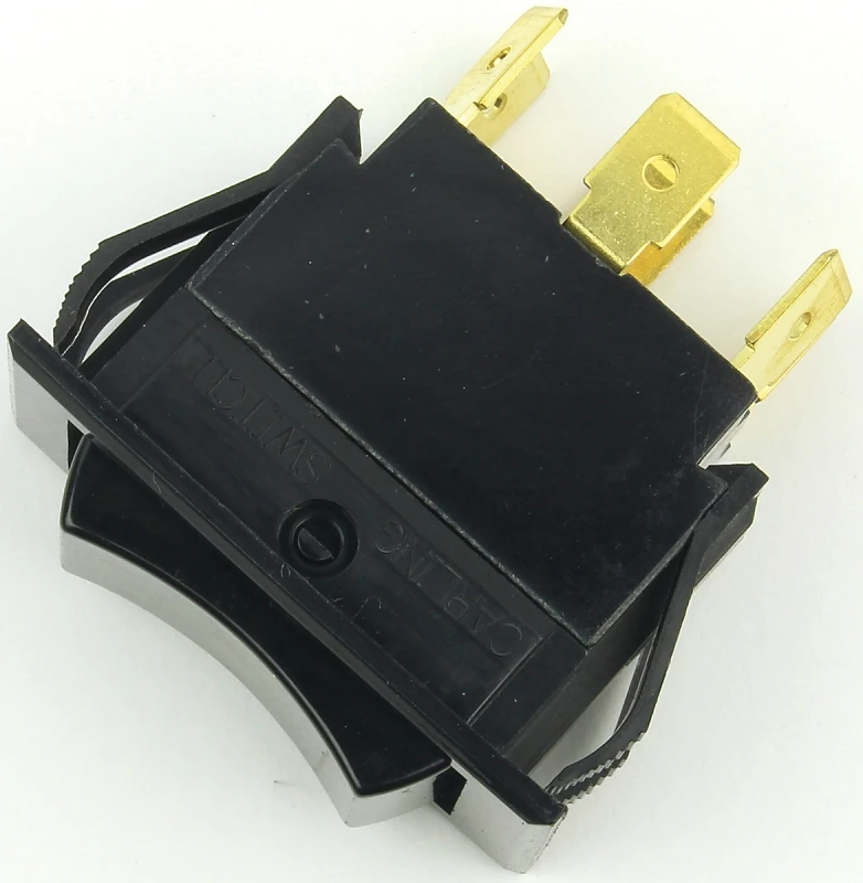 15a Double Pole Rocker Switch Black Dpdt For Automotive/marine Applications 1 Pk