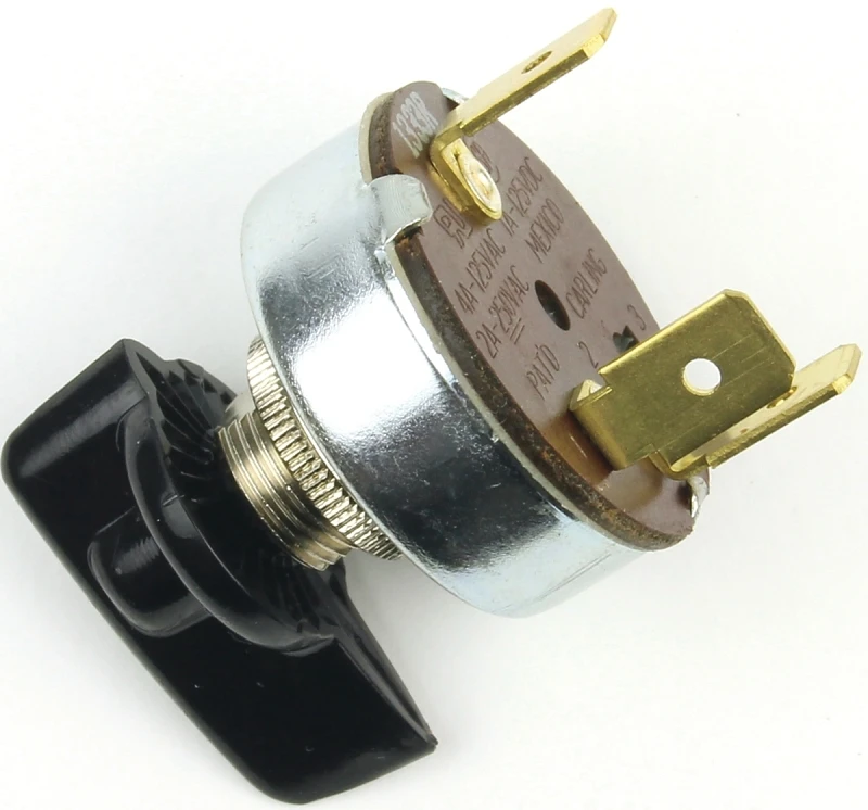4a Single Pole Rotary Appliance Switch Black/silver Spdt 1 Pk Model 61033