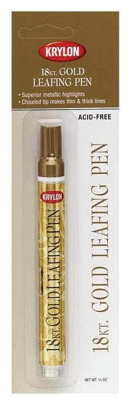 18-kt Gold Leafing Paint Pen For Metallic Accents