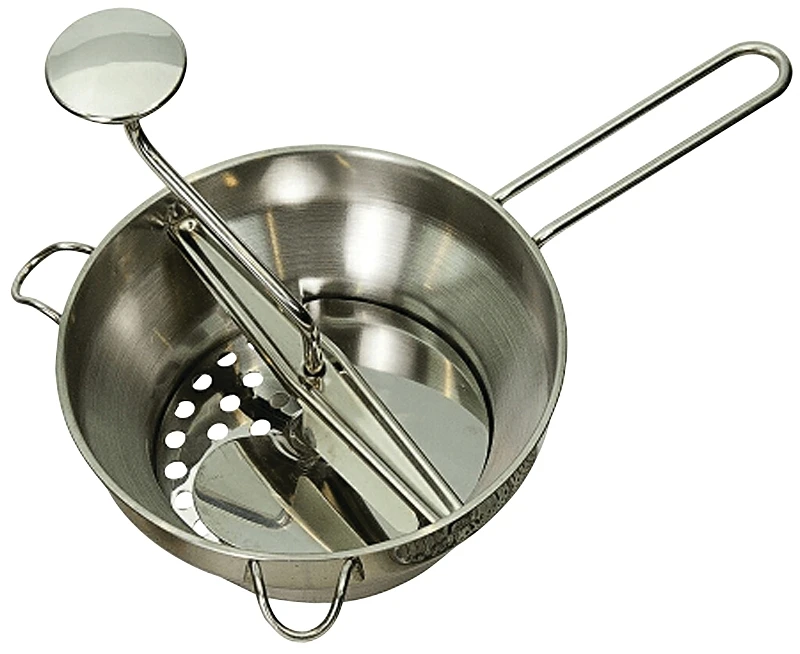 F0722-4 Food Mill, 2 Qt Capacity, Stainless Steel, 1 Pk