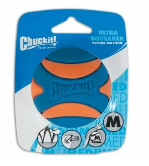 Ultra Squeaky Ball Dog Toy, Medium