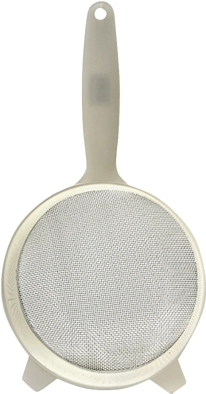 6 Inch Plastic Strainer With Stainless Steel Mesh And Durable Handle