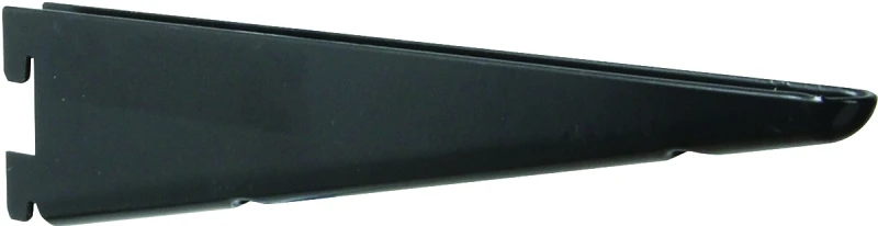 Shelf Bracket, Dual Track, Black, 7-In.