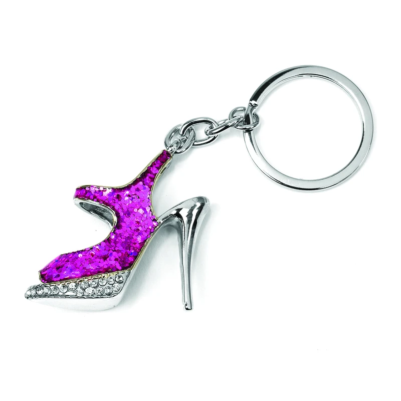 Hy-ko High Heel Bling Keychain With Steel Split Ring - Model Kh705
