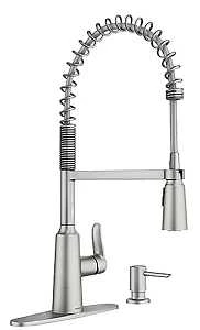 Edwyn Single Handle, High Arc Kitchen Faucet, Pull-Down Spray, Spot-Resistant Stainless Steel