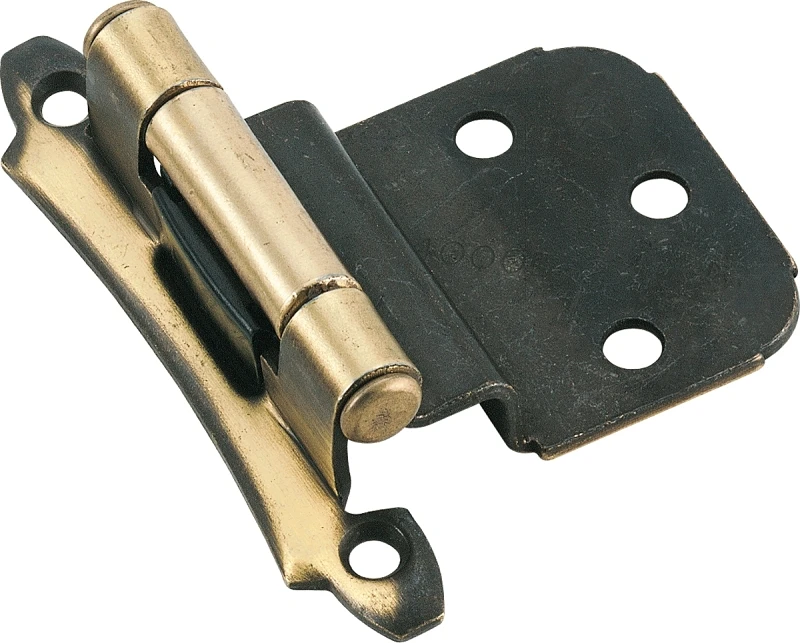 Antique Brass 3/8 In. Self-closing Inset Hinge, 2-pack, Model Bpr7928ae