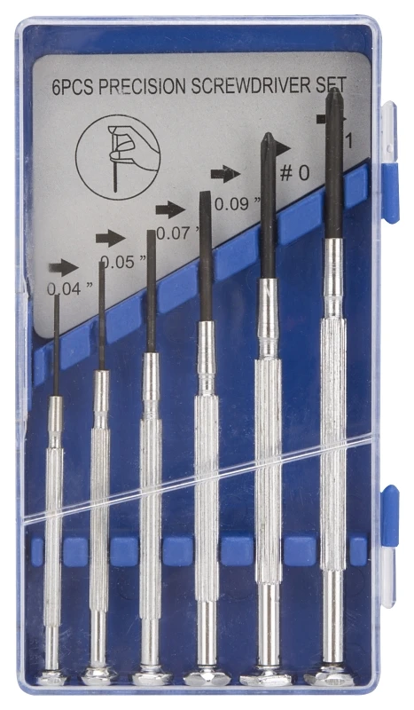 Vulcan JL36001 Screwdriver Set, 6-Piece, Steel, Chrome, Chrome