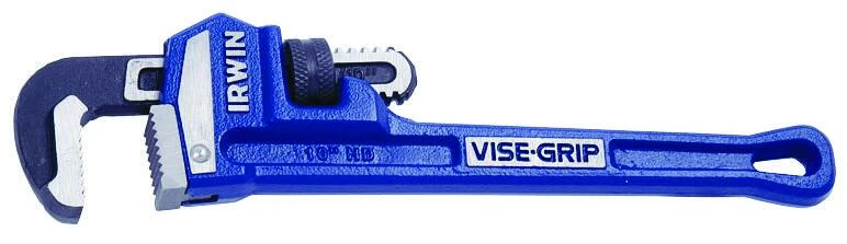 Vise-Grip Pipe Wrench, Cast Iron, 10-In.
