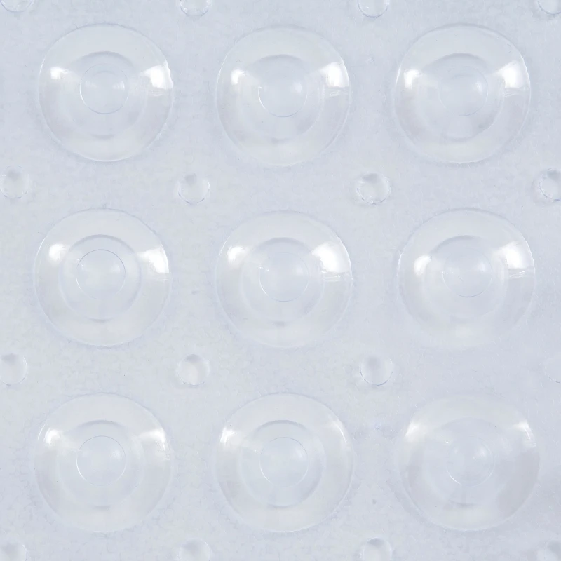 Clear Bubble Bath Mat 15 X 31 Inches Vinyl Non-slip