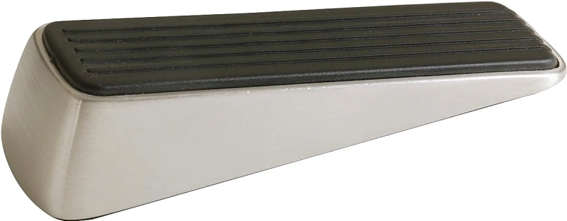 Hardware Designer Satin Nickel Rubber Doorstop Wedge Model 3314