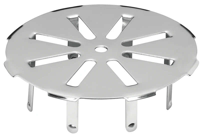 4 Inch Round Push-in Strainer In Stainless Steel For Sch 40 Dwv Pipe