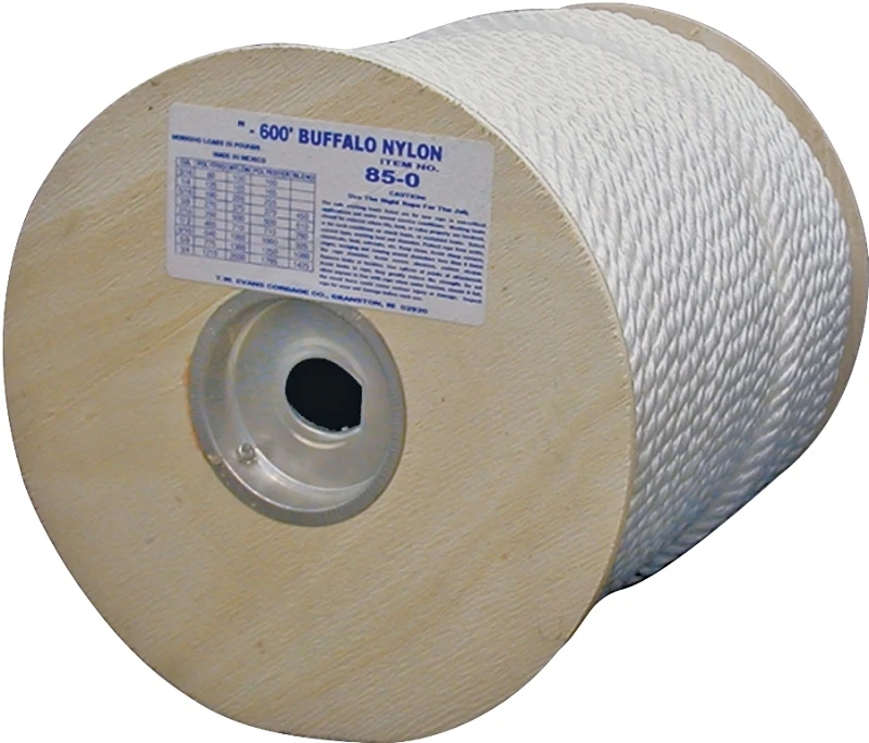 3/8 In. X 300 Ft. Twisted Nylon Rope - High Strength And Durability