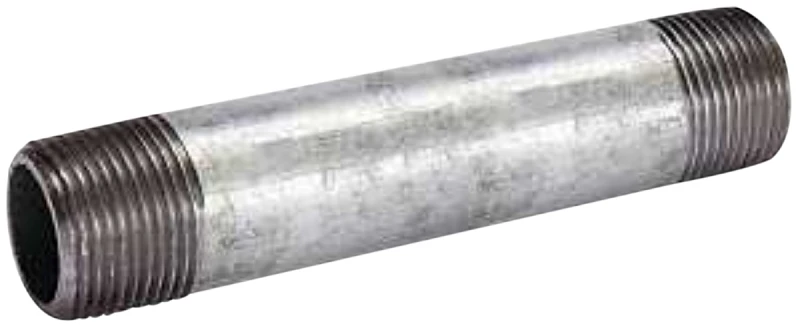 3/4 Inch X 4 Inch Galvanized Steel Pipe Nipple With Threaded Connection