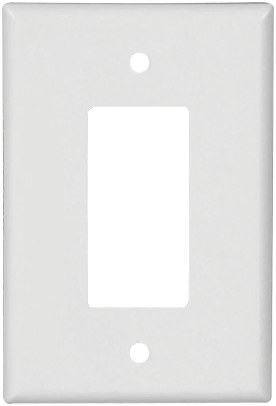 1 Gang Oversized Wall Plate, White, 2-3/4 In X 4-1/2 In