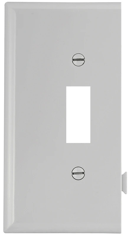 1-gang White Toggle Wall Plate, Model Ste1w, Durable Thermoplastic Construction