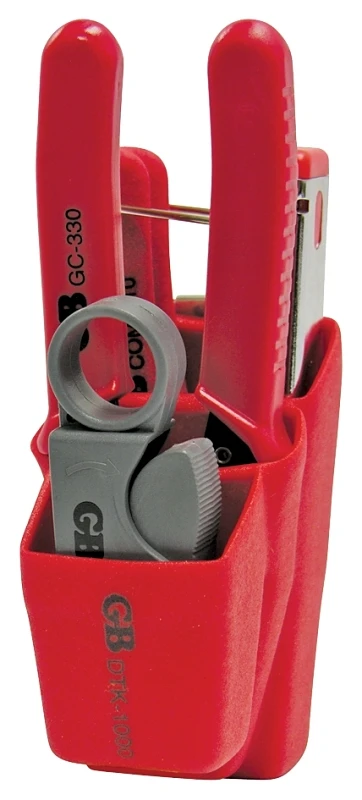 Coax Installation Kit With Cutter, Stripper, Compression Tool - 8-piece Set