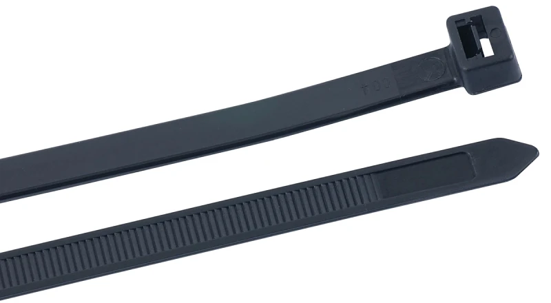 21 In. L Heavy-duty Black Cable Tie 10 Pk, 120 Lb Tensile Strength
