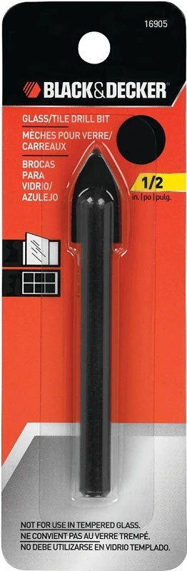 1/2 Inch Carbide Glass And Tile Drill Bit - Model 16905