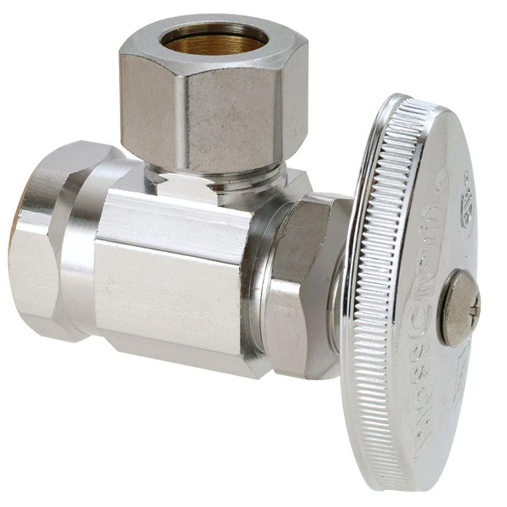 1/2 In. Fip Inlet X 1/2 In. O.d. Compression Outlet Multi-turn Angle Valve