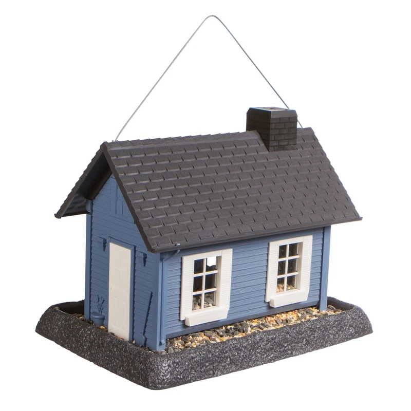 Wild Bird Feeder 1 Lb Plastic Hopper With 4 Ports, Model 9065m