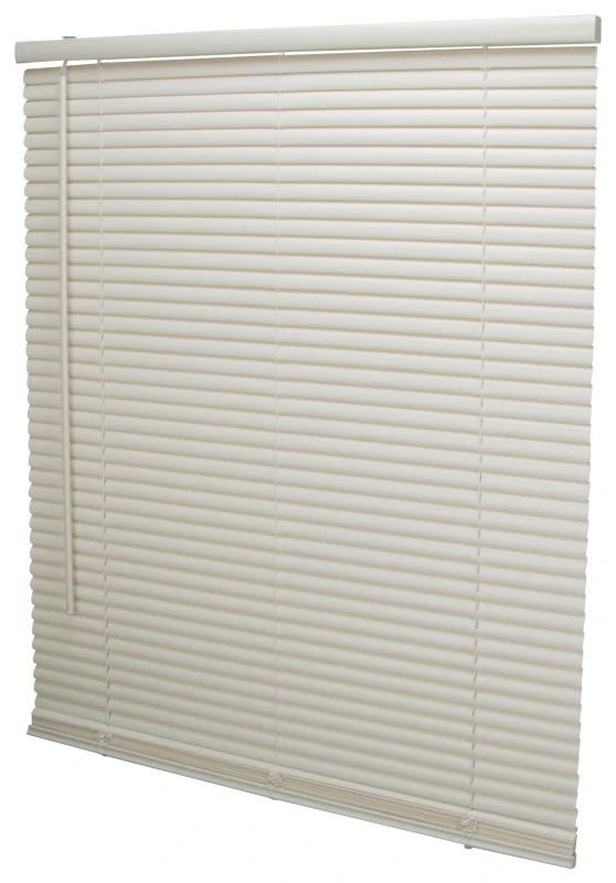 Pvcmb-7aa Cordless Mini Blind, 64 In L, 32 In W, Vinyl, Alabaster 4 Pk