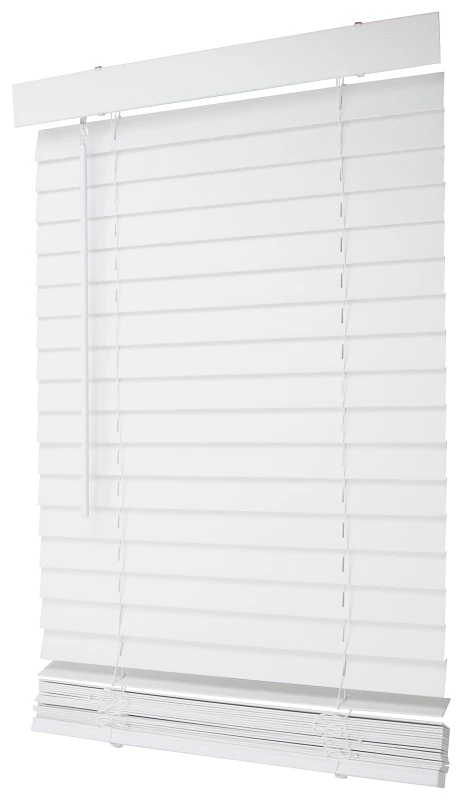 Faux Wood Cordless Mini Blind, 42 In L X 23 In W, White