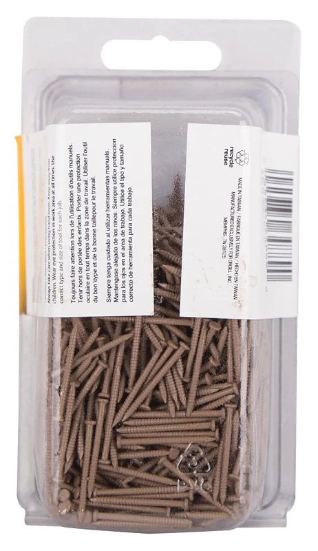 1 Inch Nail Panel - Tempered Hardened Steel - Oak Finish - 1 Pound