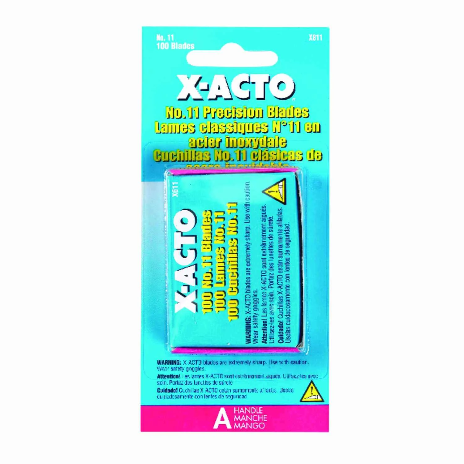 #11 Carbon Steel Replacement Blades 100 Pk For Utility And Hobby Knives, Model X811