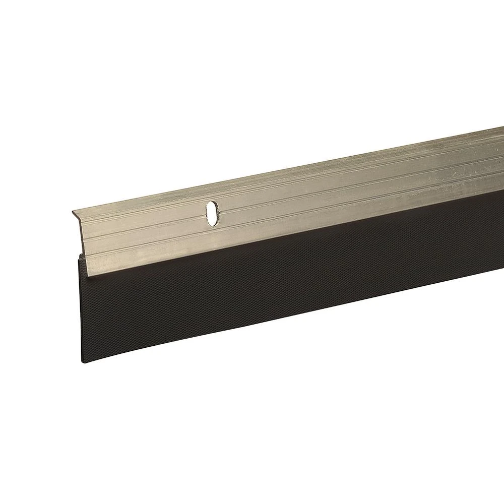 E/o 2 In. X 36 In. Satin Nickel Reinforced Rubber Door Sweep - Model A79sn