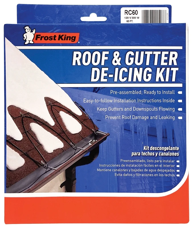 60 Feet Electric Roof De-icing Cable Kit Model Rc60