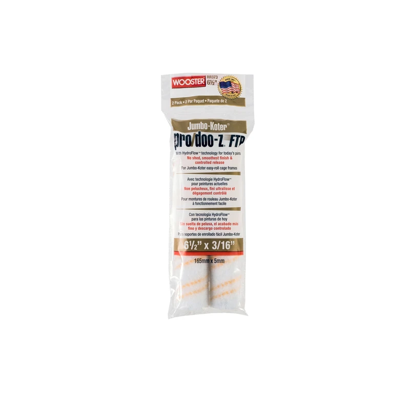 Wooster Pro/doo-z Ftp Synthetic Blend Mini Paint Roller Cover 3/16 In. X 6-1/2 In. 2 Pk