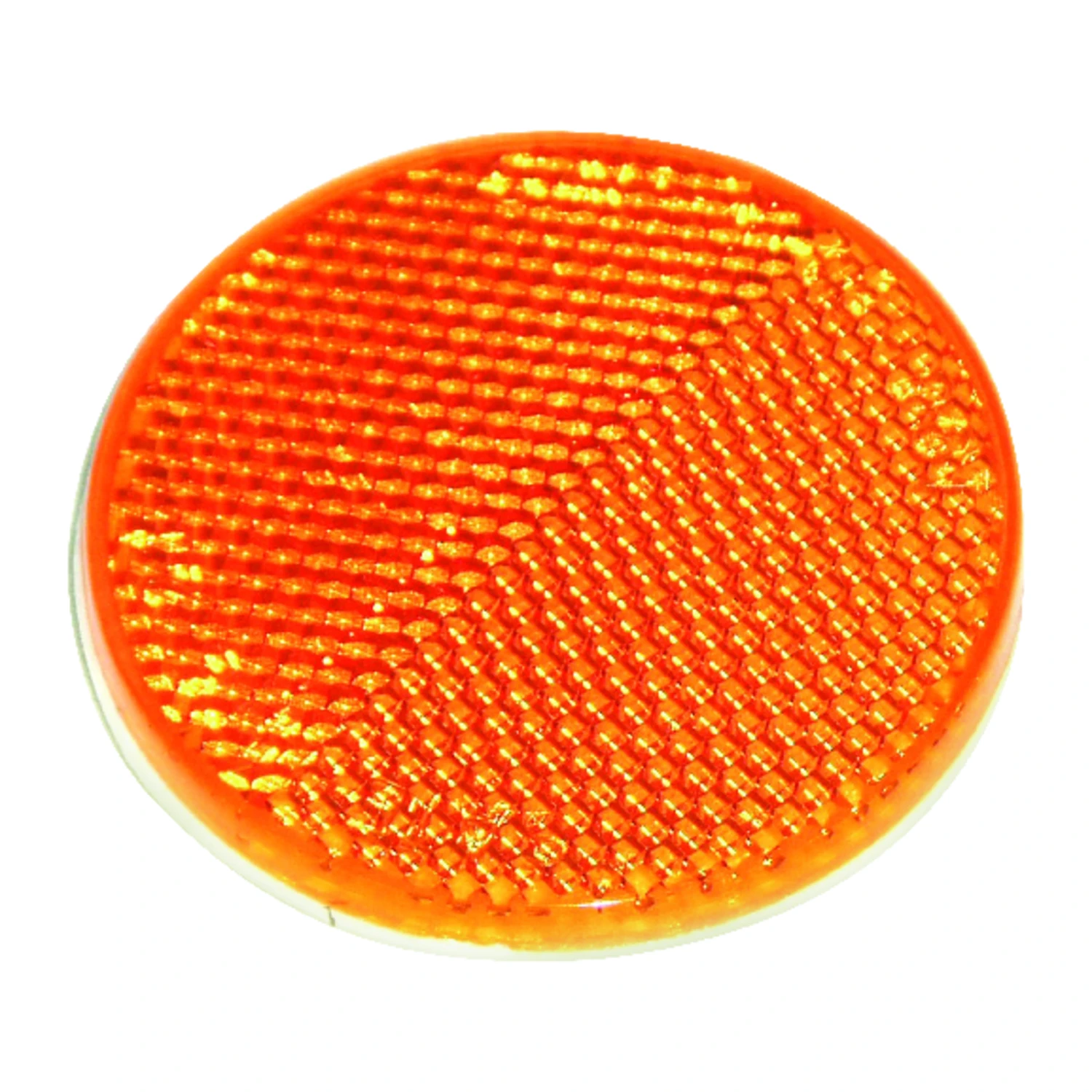 Rv-658c Amber Safety Reflector, 2 In Dia, Adhesive Mounting, 1 Pk