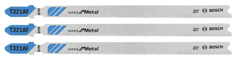 3-pack 5-1/4-in T-shank Bi-metal Jigsaw Blades Model T321af3