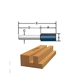 1/2-inch Carbide-tipped Straight Router Bit Model 85227mc