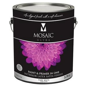 Ultra Satin Interior Paint 3.78 Liters - Latex, White Base, T50-211 3.78