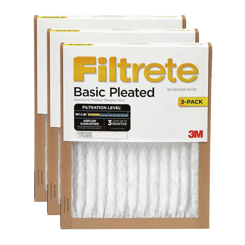 3m Filtrete Pleated Air Filter 30 In. W X 20 In. H X 1 In. D - Model Fba22-3pk