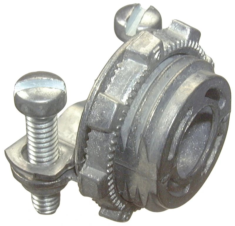 3/8 In. Flexible Clamp Connector, Zinc, 1-3/16 In. Length, 100 Pk
