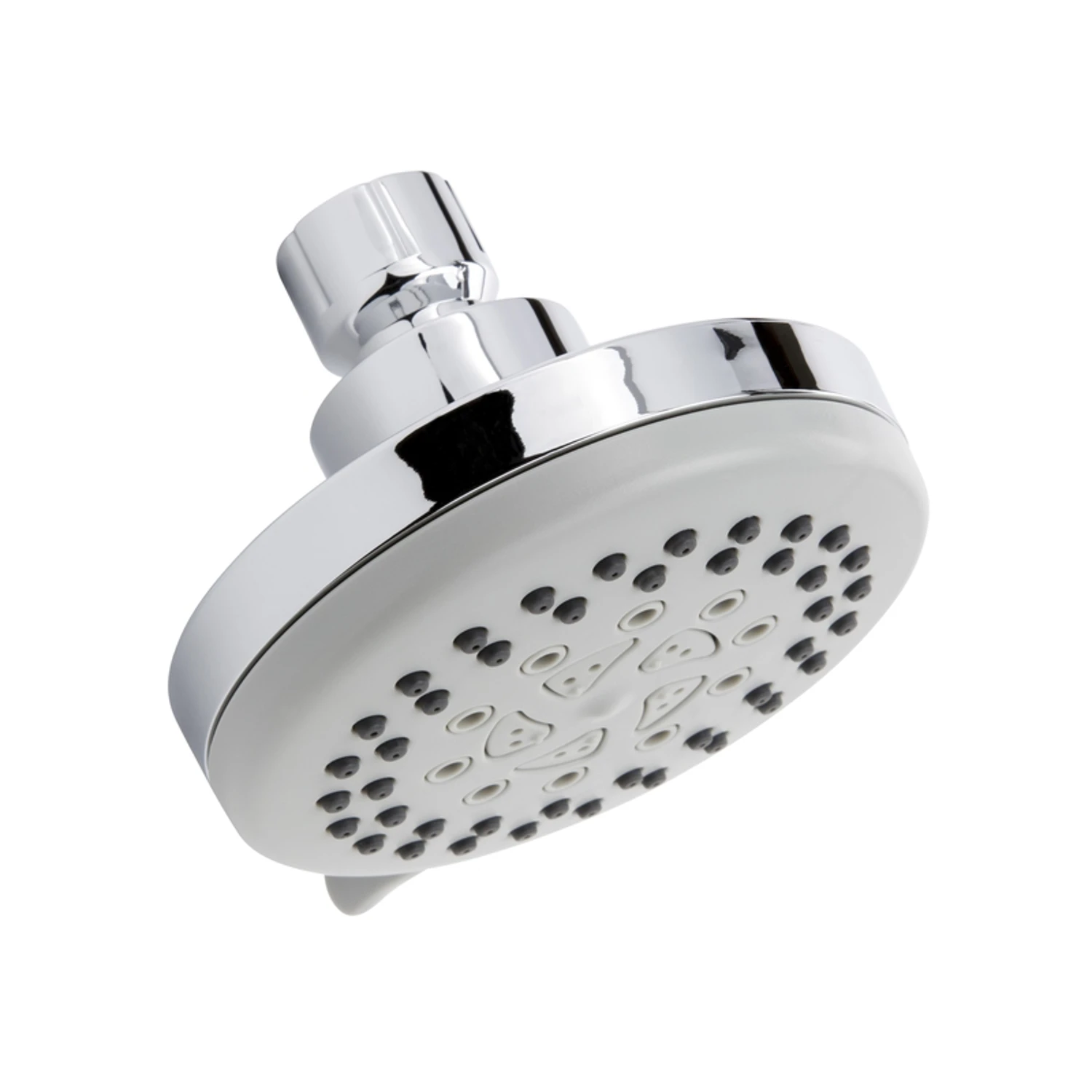 Stylewise Polished Chrome Plastic Showerhead With 5 Settings, 1.8 Gpm