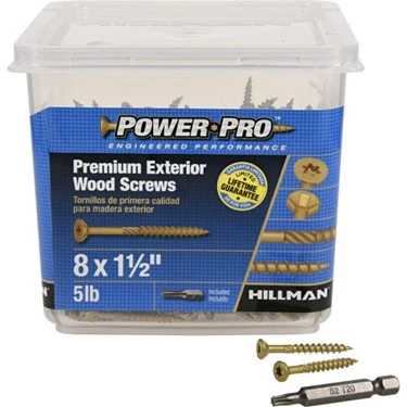 Premium Exterior Bronze Deck Screws - 8" X 1.5" - 5 Lbs