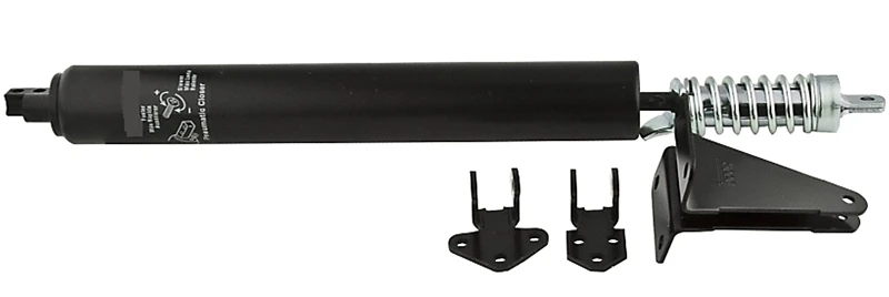Door Closer, Shock Absorbing, Black