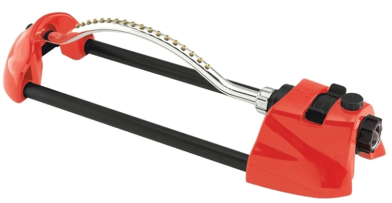 Colorstorm Heavy-duty Metal Oscillating Sprinkler - 3000 Sq. Ft. Coverage - Red
