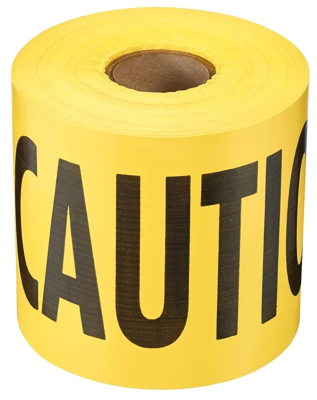 3 In. W X 300 Ft. L Durable Caution Tape For Safety And Hazard Marking