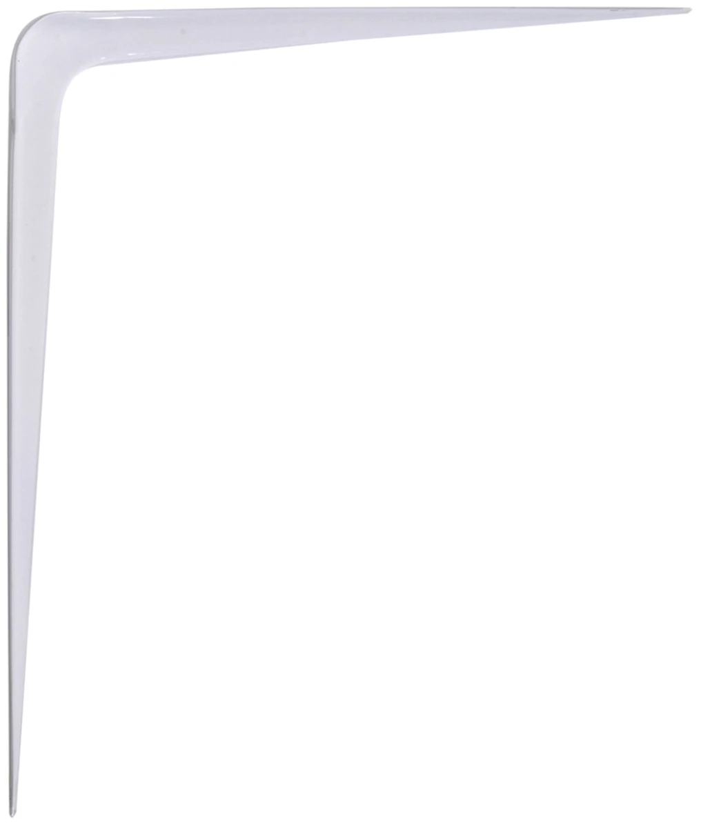The Hillman Group 8" x 10in Shelf Bracket, White, 1pk