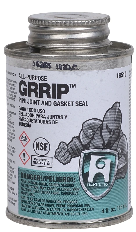 Hercules Grip Thread All-purpose Sealant, 1/4 Pint - Non-petroleum Based