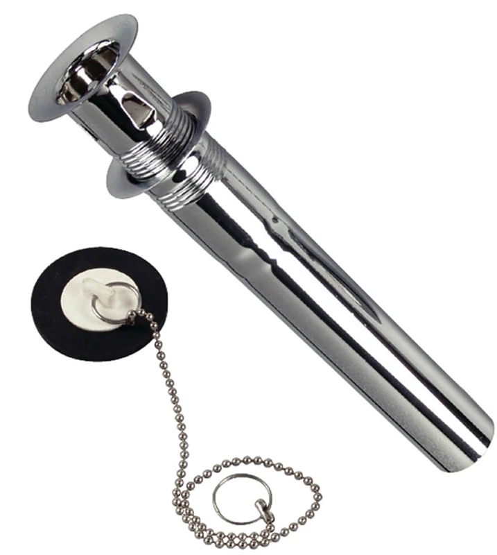 5 Inch Chrome Steel Basin Drain With Stopper - Model 86782