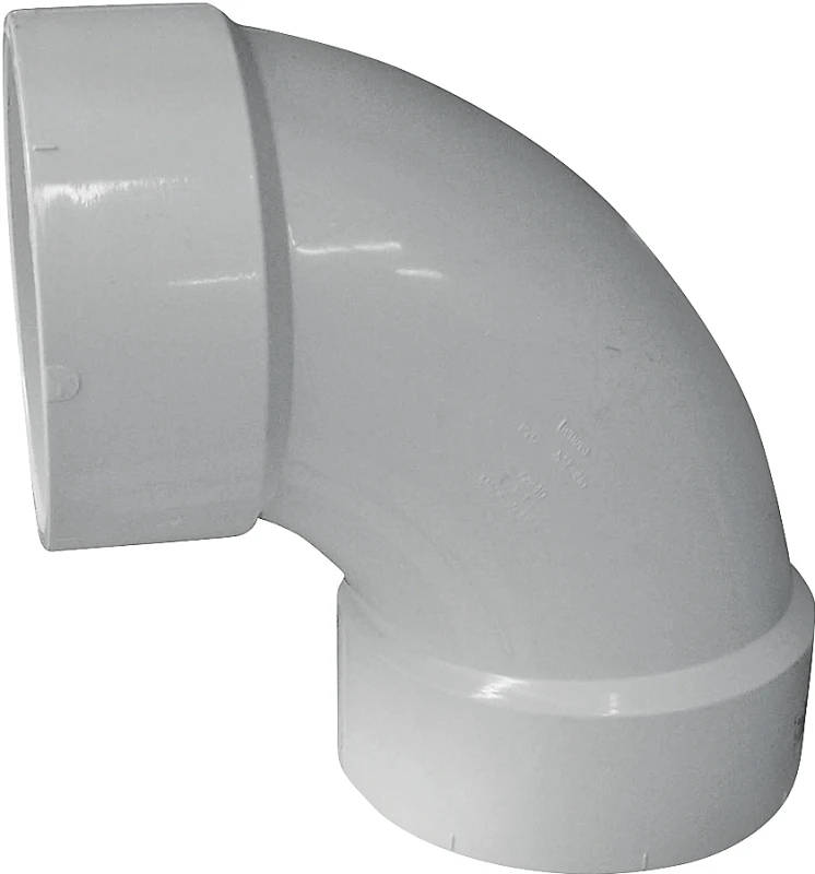 4 Inch Pvc 90 Degree Sanitary Dwv Elbow Pipe Fitting