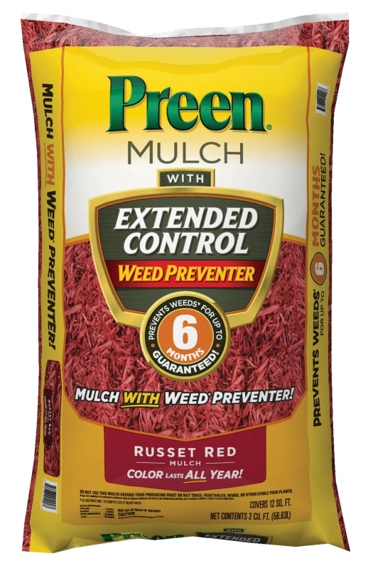 2-cu Ft Mulch Plus Weed Control And Barrier, Granular, Russet Red