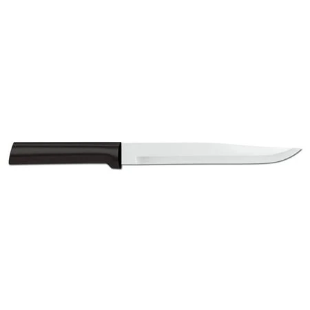 Slicing Knife With Stainless Steel Blade And Black Steel Resin Handle, 11-3/8 Inches