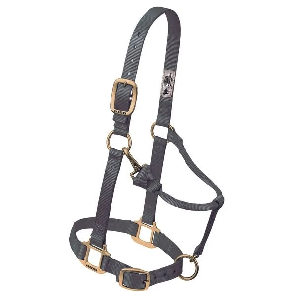Large Adjustable Chin And Throat Snap Triple Ply Nylon Halter